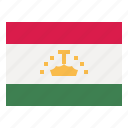 tajikistan, flag, nation, world, country