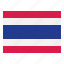 thailand, flag, nation, world, country 