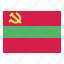 transnistria, flag, nation, world, country 