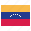 venezuela, flag, nation, world, country 