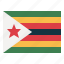 zimbabwe, flag, nation, world, country 