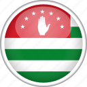 abkhazia, circle, country, flag, national