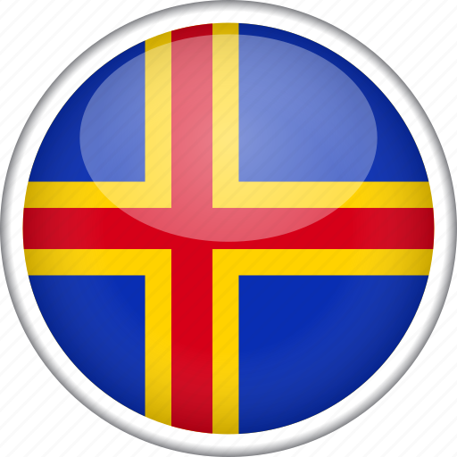 Aland, circle, country, flag, national icon - Download on Iconfinder