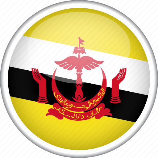 Brunei, circle, country, flag, national icon - Download on Iconfinder