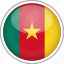 cameroon, circle, country, flag, national 