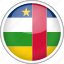 central african republic, circle, country, flag, national 