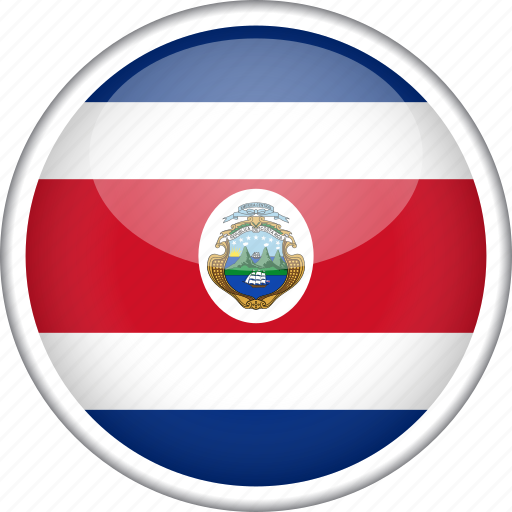 Costa rica, circle, country, flag, national icon - Download on Iconfinder