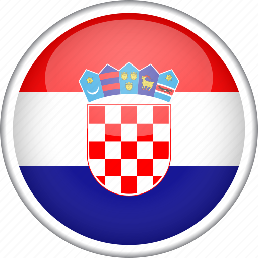 Croatia, circle, country, flag, national icon - Download on Iconfinder