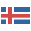 banner, country, flag, flags, iceland, national