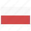 banner, country, flag, flags, national, poland 
