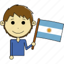 argentina, avatar, country, fantastic, flags, man, world