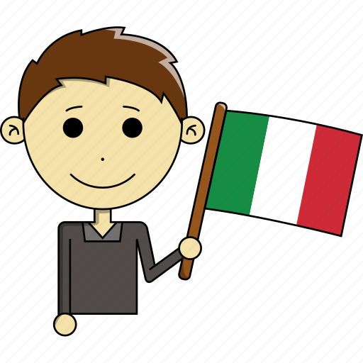 Avatar, country, cute, flags, italy, man, world icon - Download on Iconfinder