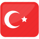 flag of turkey, national flag, country, nation