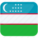 flag of uzbekistan, uzbekistan, nation, national, flag