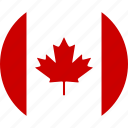 canada, canadian, circle, country, flag, mountie, national