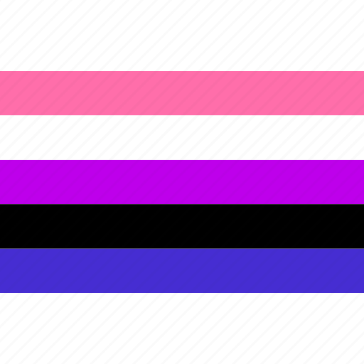 Genderfluid, flag, gender fluid, bigender, trigender, pangender, banner  icon - Download on Iconfinder