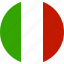 circle, country, flag, italian, italy, national 