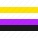 flag, nonbinary, genderqueer, non-binary, non binary, banner, enby