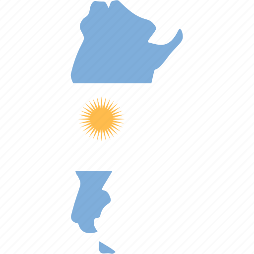 Argentina, argentina flag, map, map marker, south america icon - Download on Iconfinder