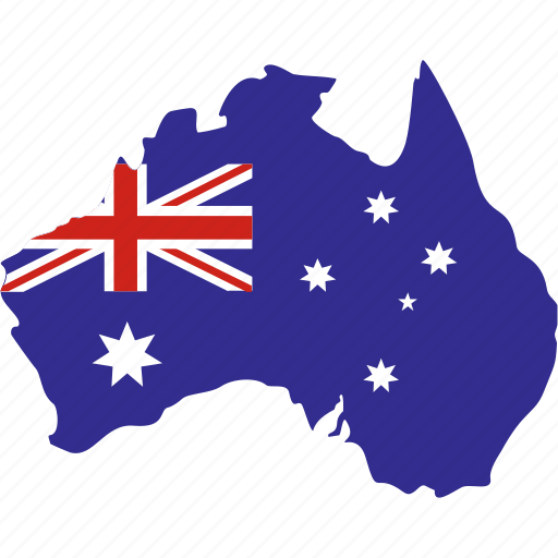Australia, australian flag, country, map, map marker icon - Download on Iconfinder