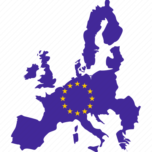 Eu, euro, european union, flag, map, map marker icon - Download on Iconfinder