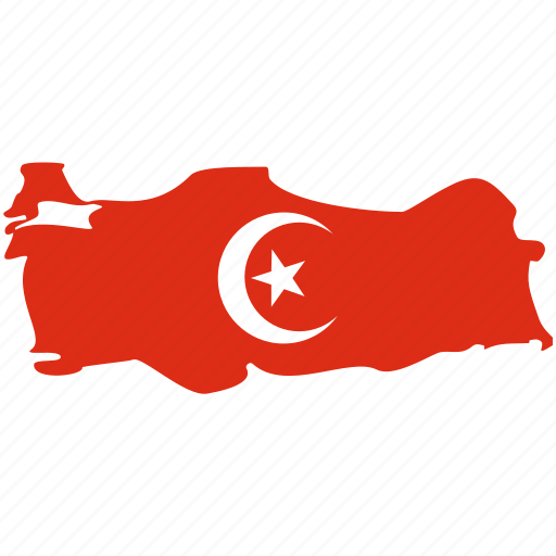 Flag, map, map marker, turkey, turkey flag icon - Download on Iconfinder
