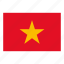 country, flag, vietnam, vietnam flag 