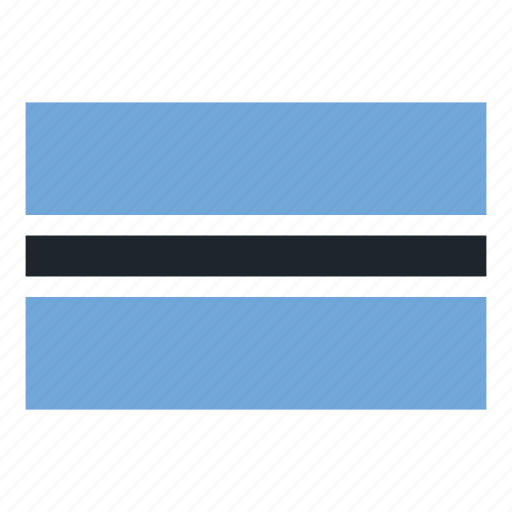 Botswana, botswana flag, country, flag icon - Download on Iconfinder