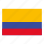 colombia, colombia flag, country, flag 