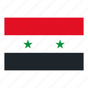 country, flag, syria, syria flag