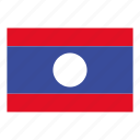 country, flag, laos, laos flag
