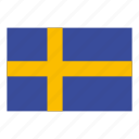 country, flag, sweden, sweden flag