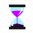 glass, hour, hourglass, time