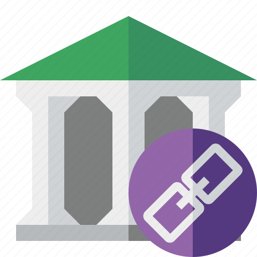 Bank, banking, building, business, finance, link, money icon - Download on Iconfinder