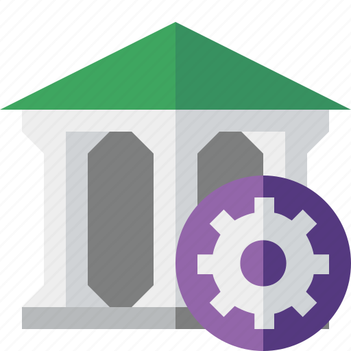 Bank, banking, building, business, finance, money, settings icon - Download on Iconfinder