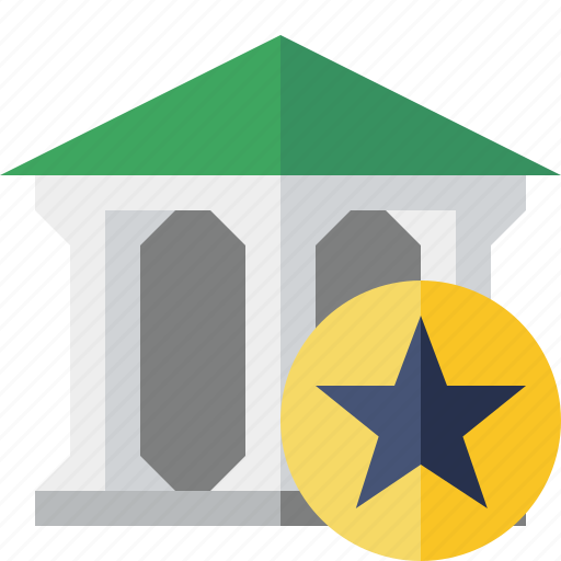 Bank, banking, building, business, finance, money, star icon - Download on Iconfinder