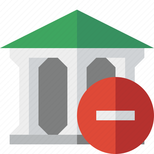 Bank, banking, building, business, finance, money, stop icon - Download on Iconfinder