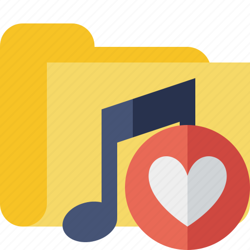 Audio, favorites, folder, media, music, songs icon - Download on Iconfinder