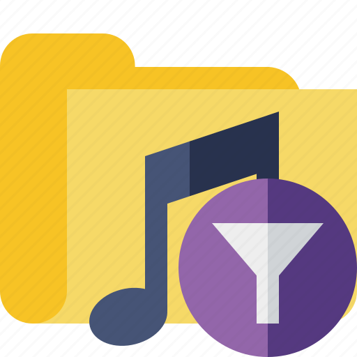 Audio, filter, folder, media, music, songs icon - Download on Iconfinder