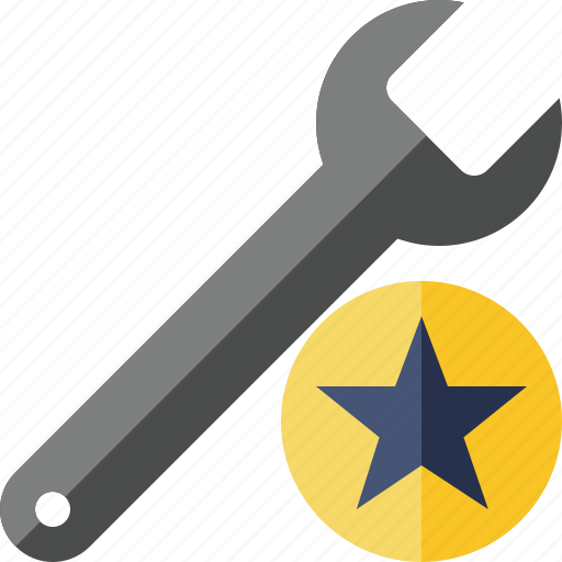 Repair, spanner, star, tool, wrench icon - Download on Iconfinder
