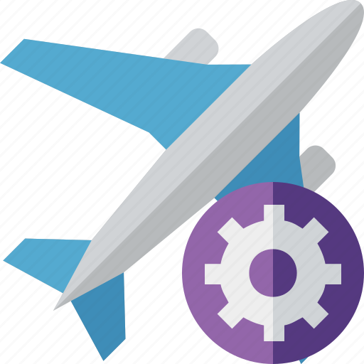 Airplane, flight, plane, settings, transport, travel icon - Download on Iconfinder