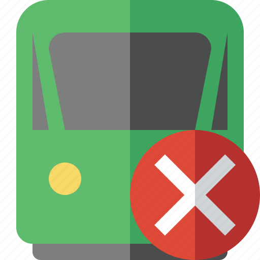 Cancel, delivery, railway, train, transport, travel icon - Download on Iconfinder