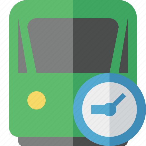 Clock, delivery, railway, train, transport, travel icon - Download on Iconfinder