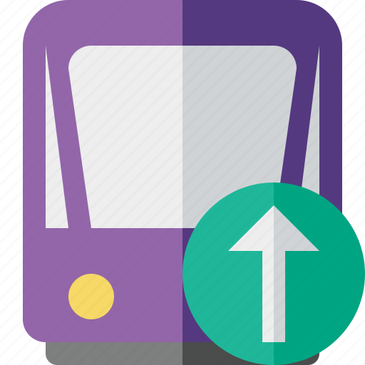 Public, train, tram, tramway, transport, upload icon - Download on Iconfinder