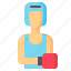 boxer, athlete, fighter, avatar 