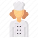 chef, woman, baker, cuisiner, avatar