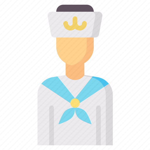 Mariner, navy, sailor, cadet, avatar icon - Download on Iconfinder