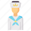 mariner, navy, sailor, cadet, avatar 