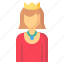 queen, woman, avatar 