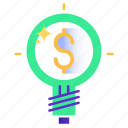 lamp, idea, money